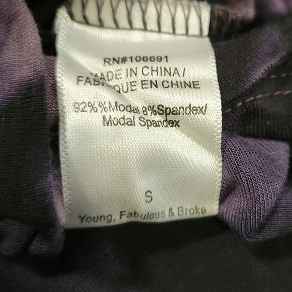 YFB Young Fabulous & Broke Fabian Dress - Small Tie dye Bodycon Modal S - Picture 10 of 10